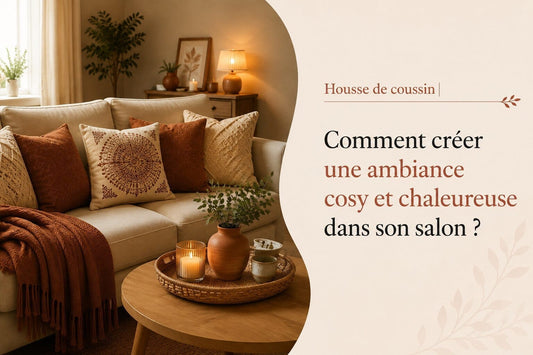 Housse de coussin : Comment créer une ambiance cosy et chaleureuse dans son salon ? (même avec un petit budget)