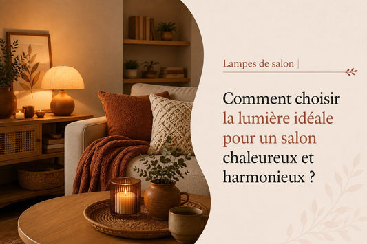 Lampe salon : Comment bien éclairer son salon pour créer une ambiance chaleureuse et cosy ?