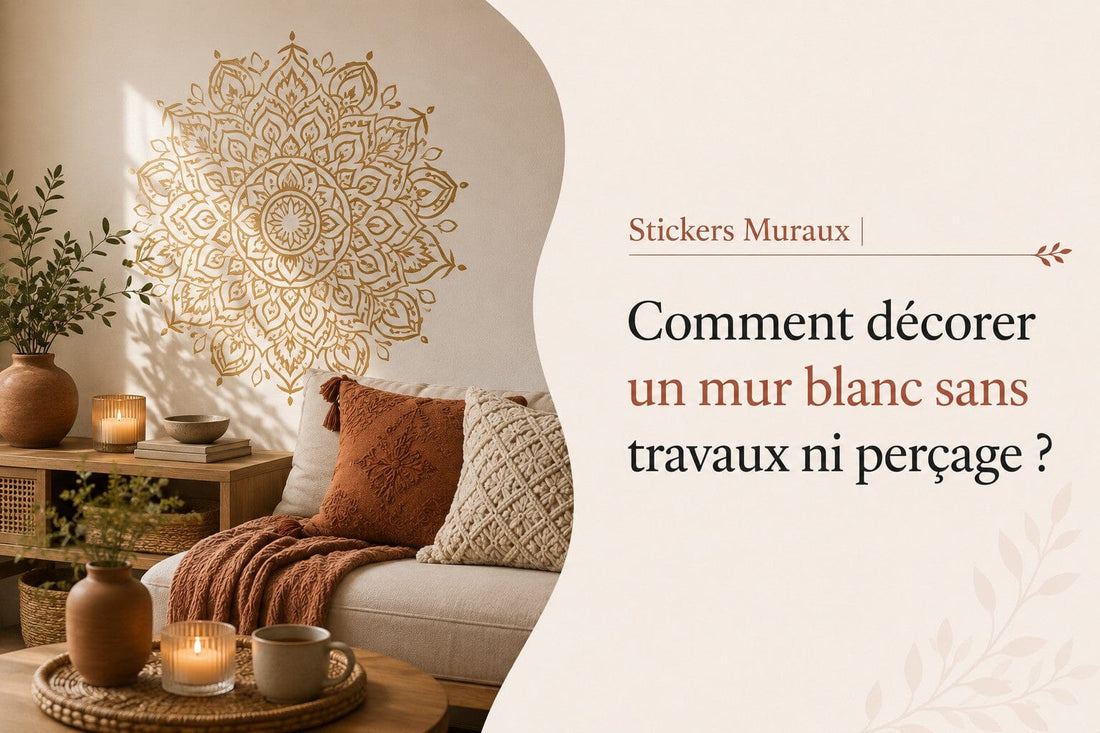 Stickers muraux: Comment décorer un mur blanc sans travaux ni perçage ?