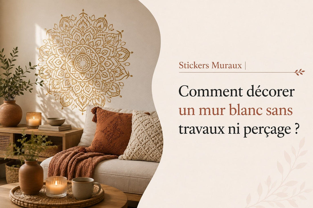 Stickers muraux: Comment décorer un mur blanc sans travaux ni perçage ?
