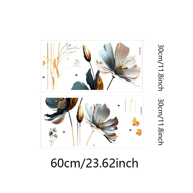 Autocollant mural | Fresque Florale - Déco Unique
