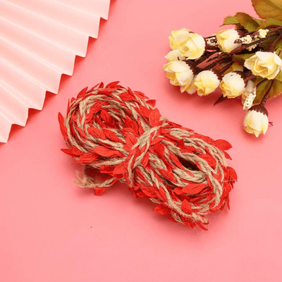 Corde de Jute - LeafCord™ - Rouge - Déco Unique