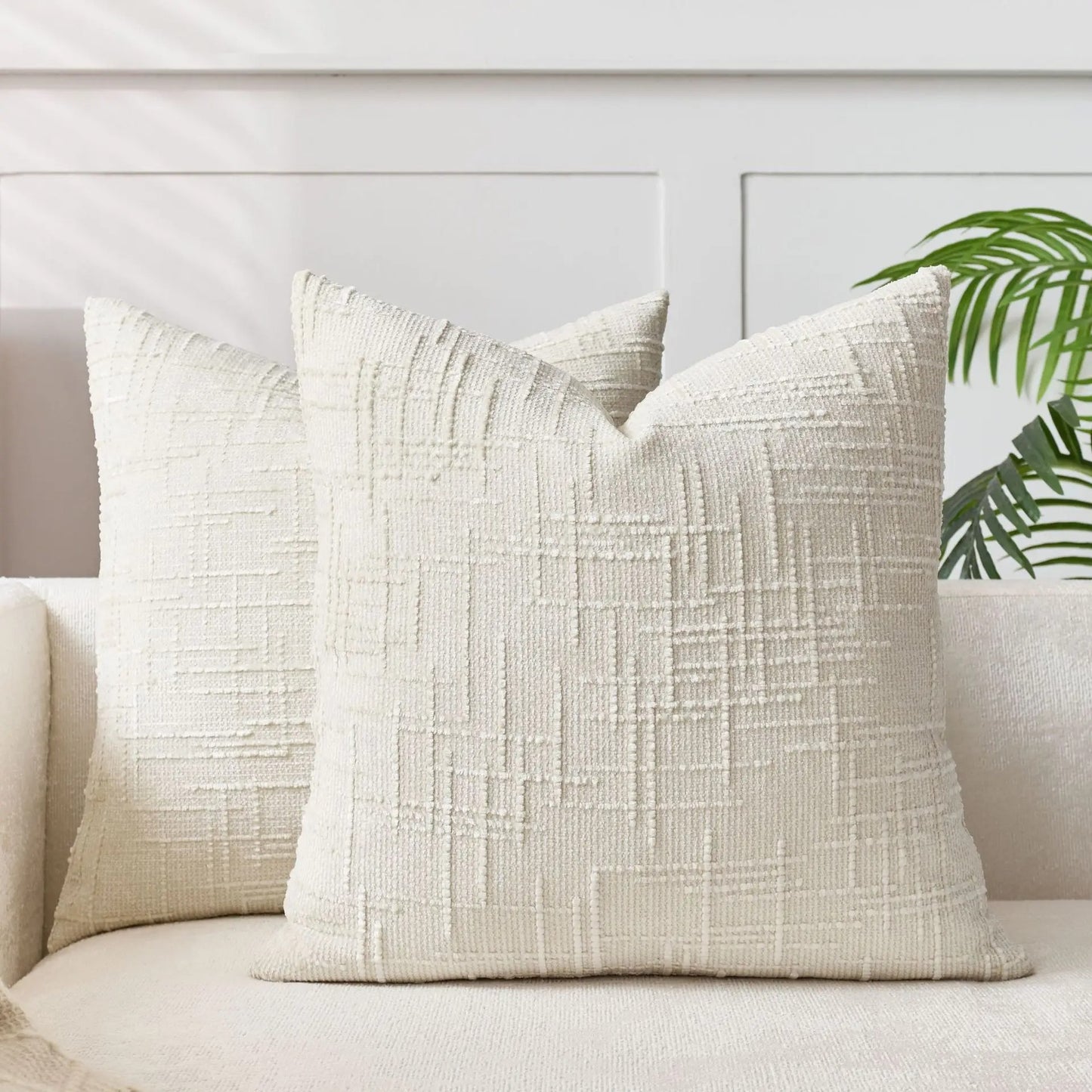 housse de coussin 60x60 blanc