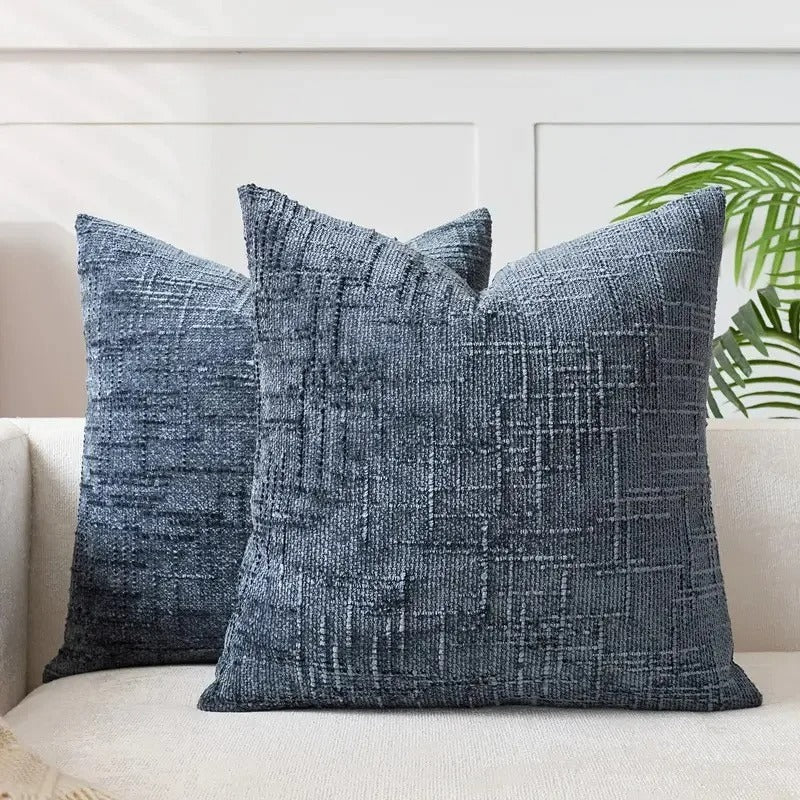 housse de coussin 60x60 bleu
