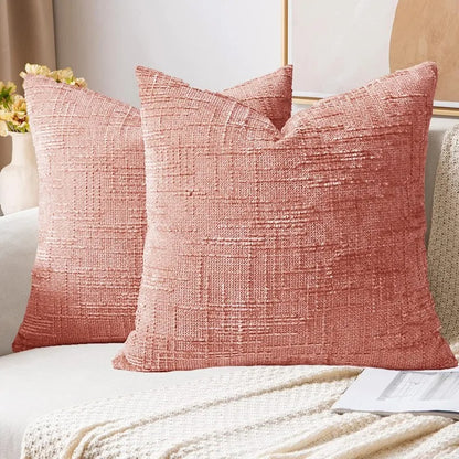 housse de coussin 60x60 rose
