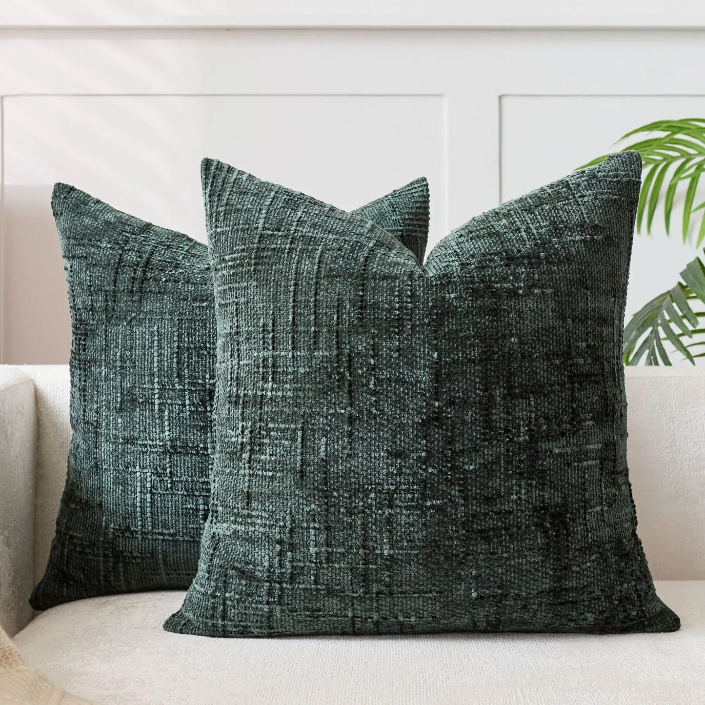 housse de coussin 60x60 vert