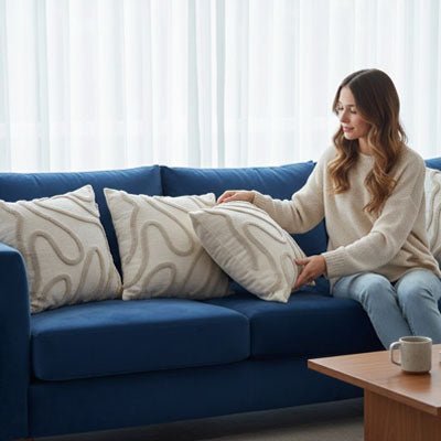 housse de coussin | Chenille Boho - Déco Unique