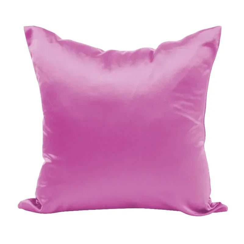 housse de coussin 40x40 rose