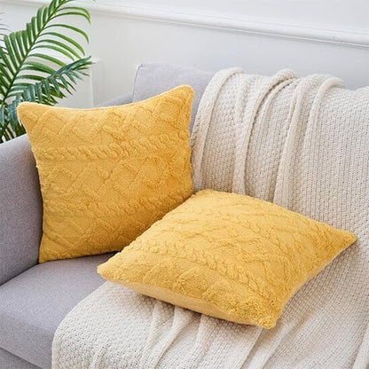 housses de coussins- jaune