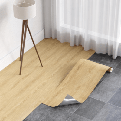 Sol PVC Dalles Adhésives - FloorStickers™ - Beige - Déco Unique