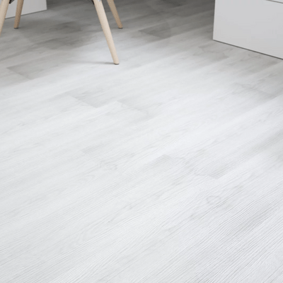 Sol PVC Dalles Adhésives - FloorStickers™ - Blanc Cérusé - Déco Unique